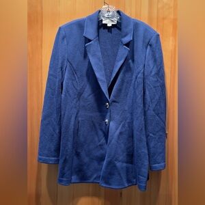St. John Royal Blue Women's Blazer vintage